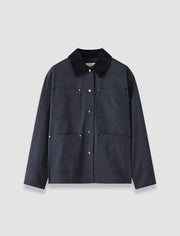Blue Athos Cotton Jacket - Joseph