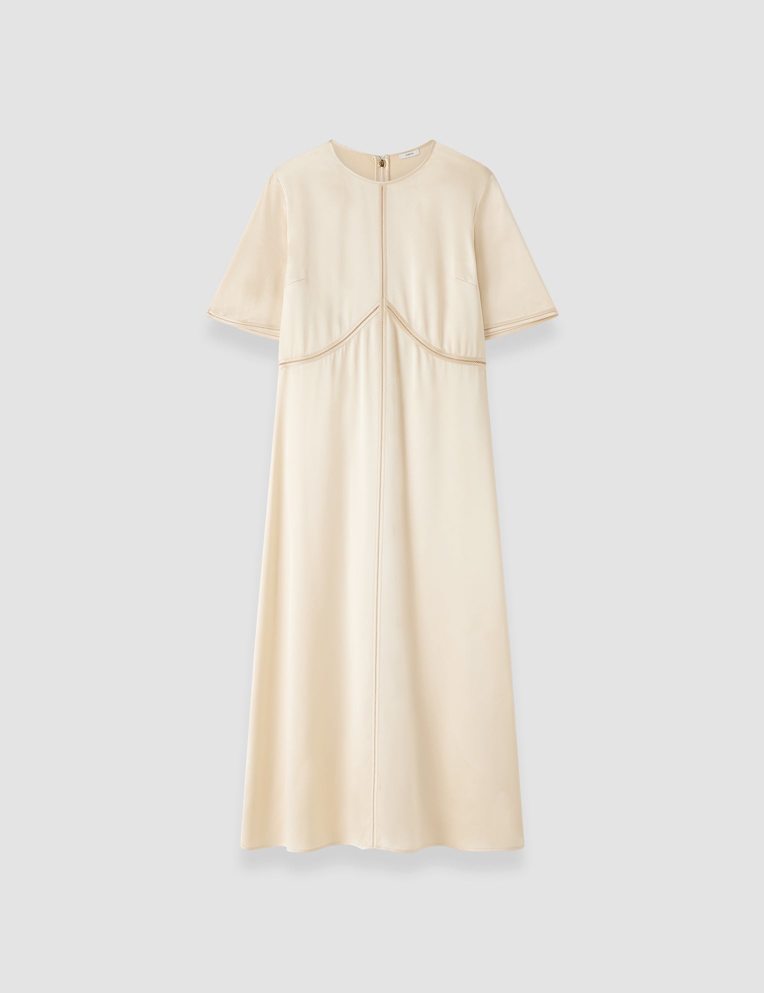 Beige Aura Silk Satin Dress - Joseph