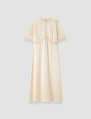 Beige Aura Silk Satin Dress - Joseph