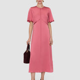 Pink Aura Silk Satin Dress - Joseph