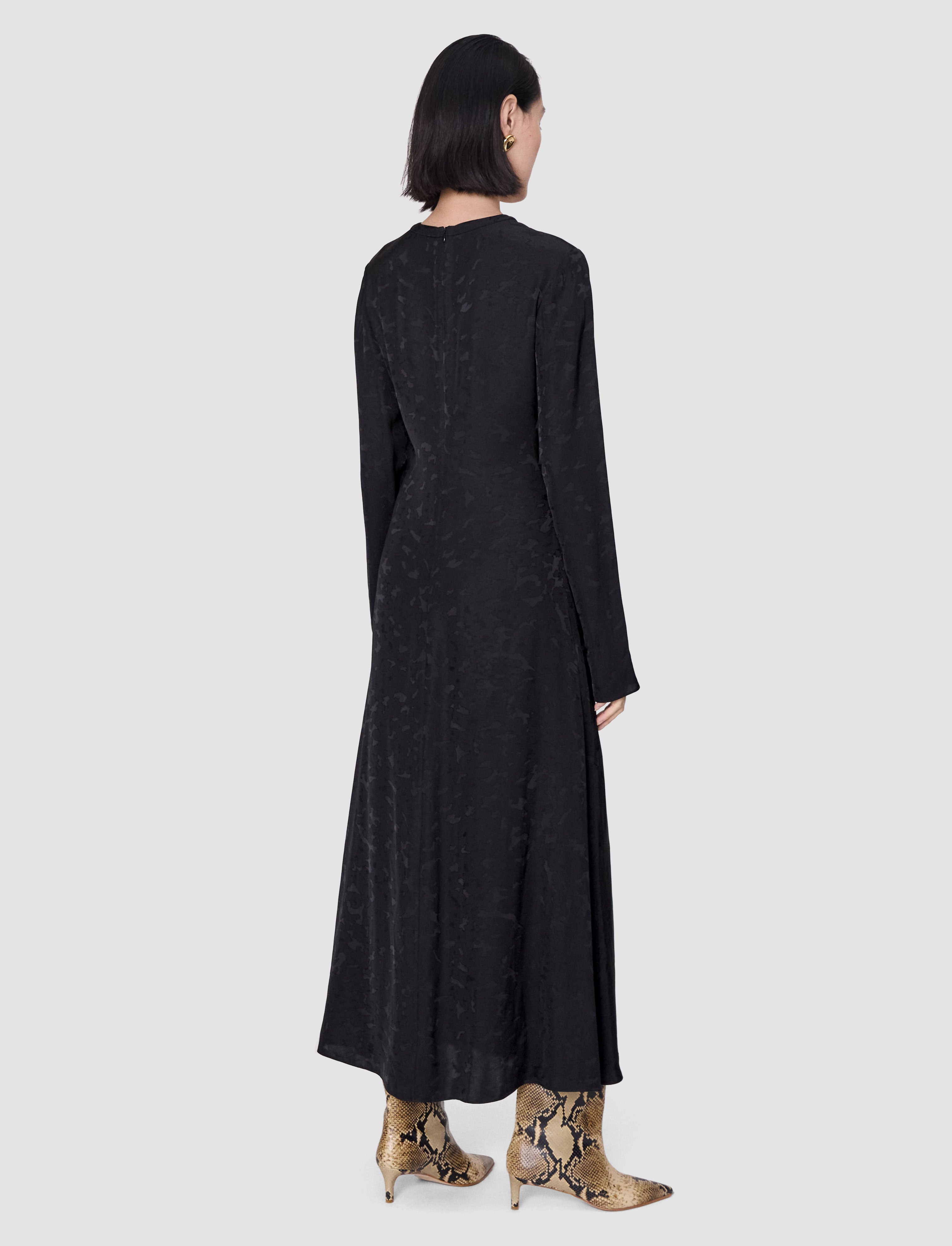 black-aurora-jacquard-dress-JOSEPH