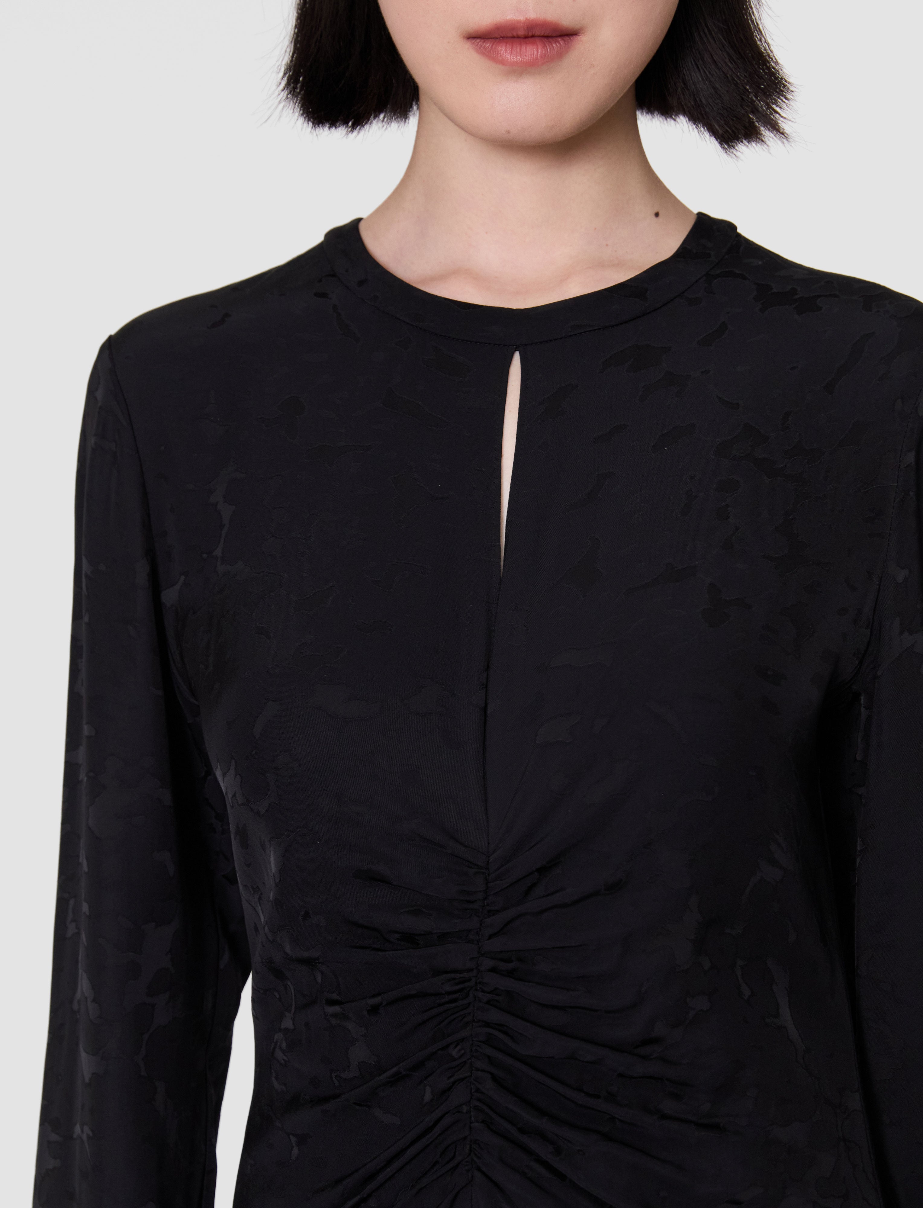 black-aurora-jacquard-dress-JOSEPH