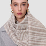 Beige Ayla Wool Cashmere Scarf - Joseph