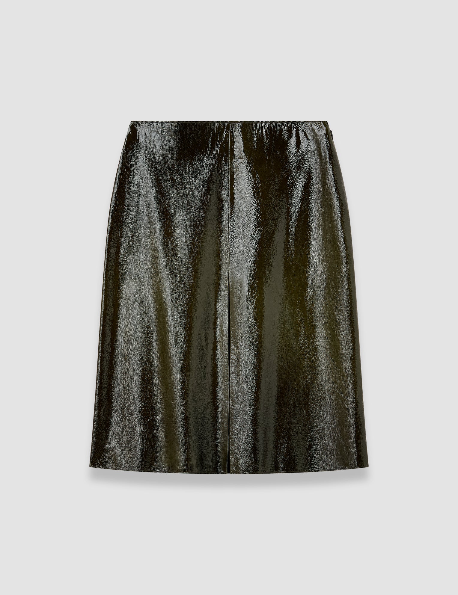 Green Baha Textured Patent Leather Skirt - Joseph