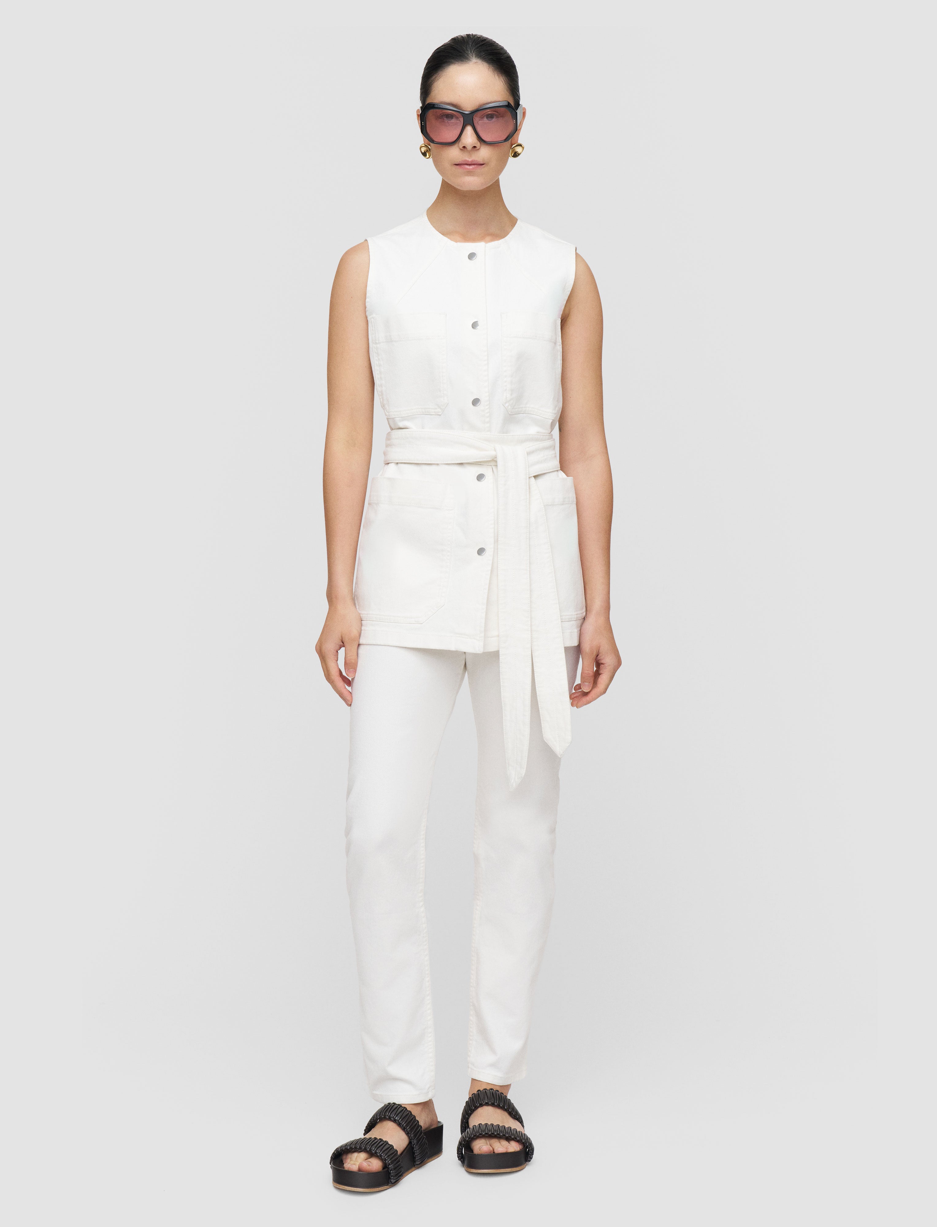 white-balan-denim-sleeveless-jacket-JOSEPH