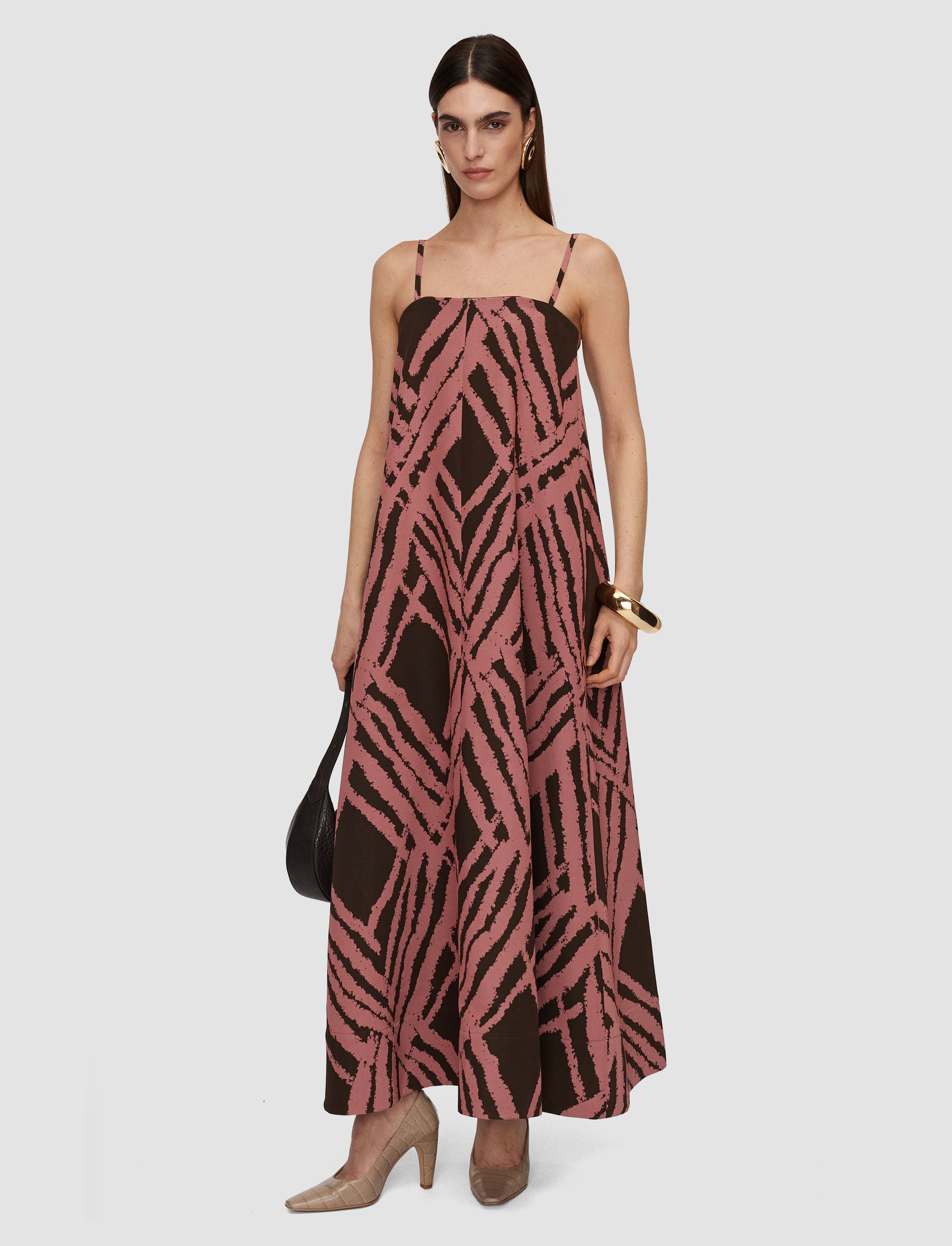 multicolour-banna-satin-twill-strapless-dress-JOSEPH