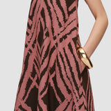 Multicolour Banna Satin Twill Strapless Dress - Joseph