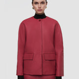 Barbs Pebble Leather Jacket