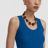 Blue Bayt Crinkle Viscose Vest Top - Joseph