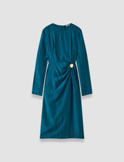Blue Bea Silk Stripe Dress - Joseph