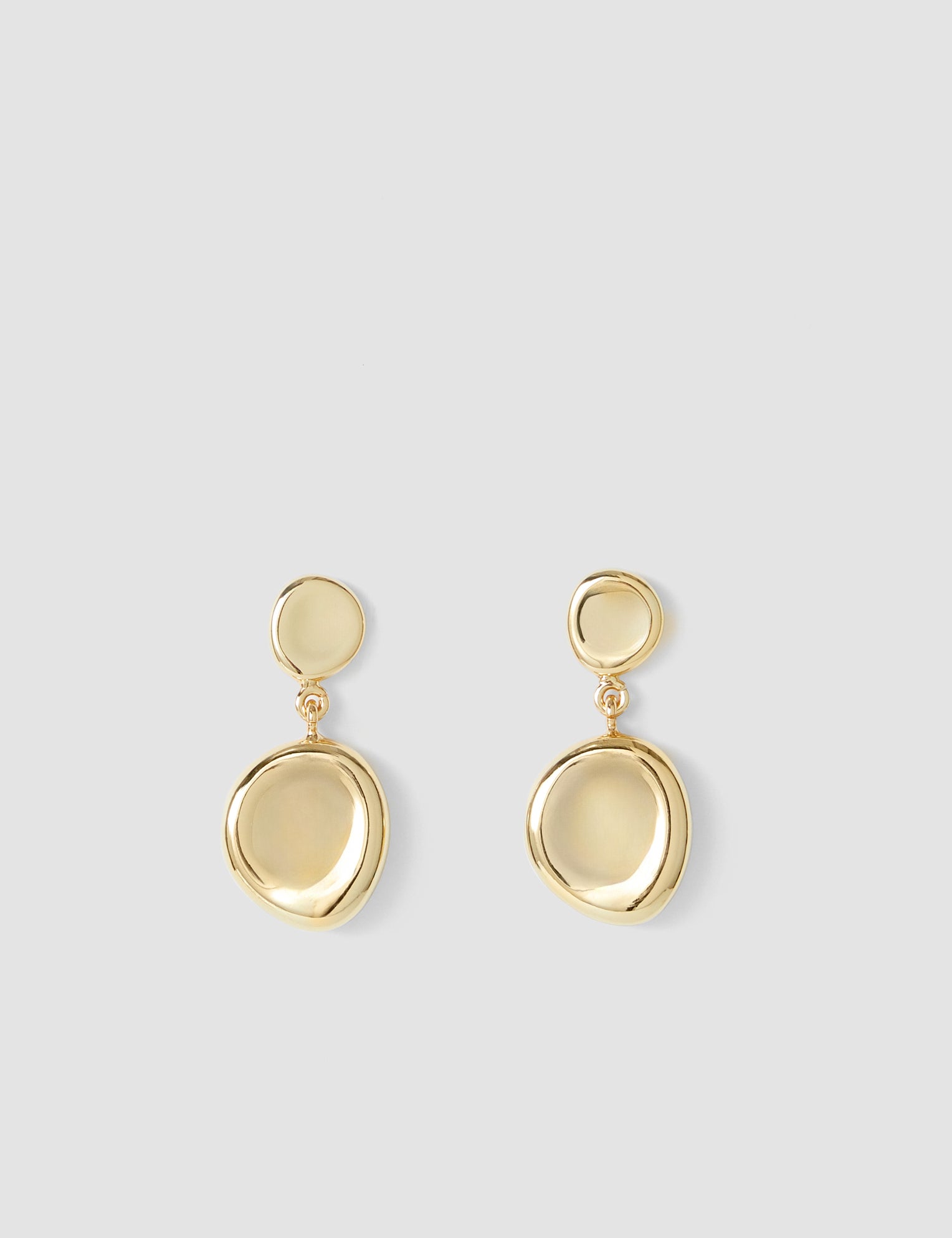 Gold Bean Drop Earrings - Joseph