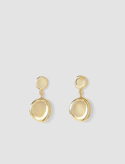 Gold Bean Drop Earrings - Joseph