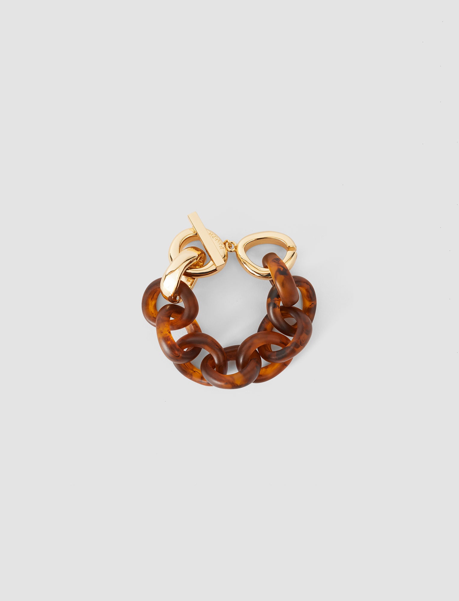 brown-bean-link-resin-bracelet-JOSEPH