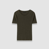 T-shirt Belarb en maille de lin mélangé