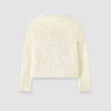 White Belper Super Brushed Cashmere Jumper - Joseph