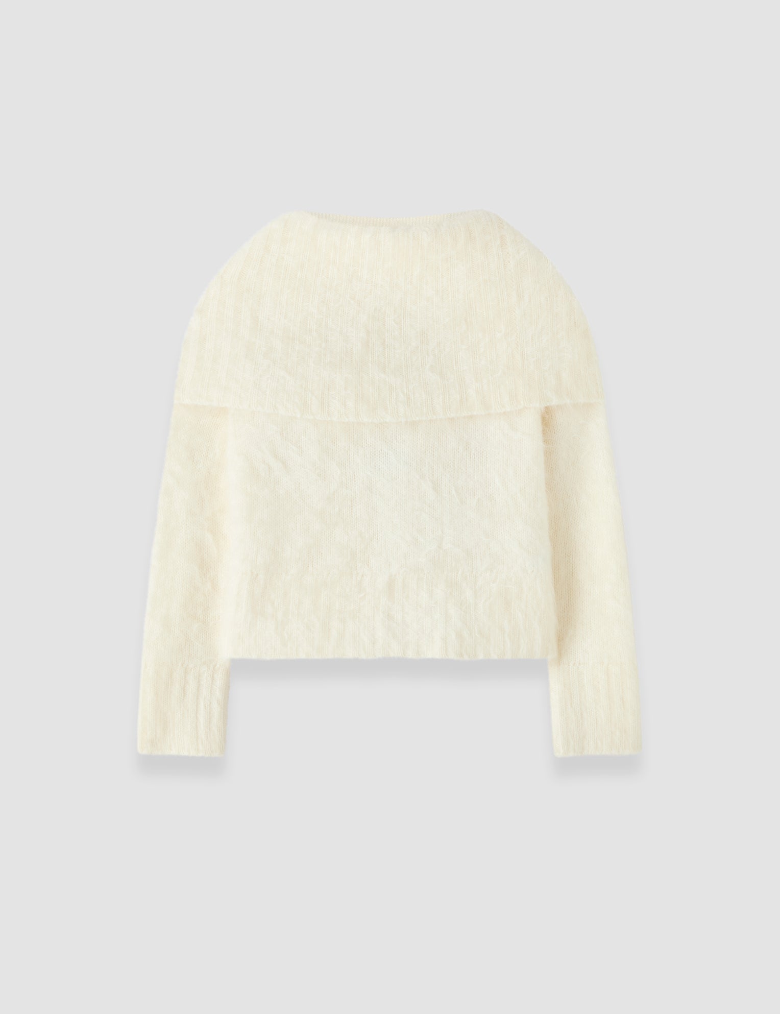 White Belper Super Brushed Cashmere Jumper - Joseph