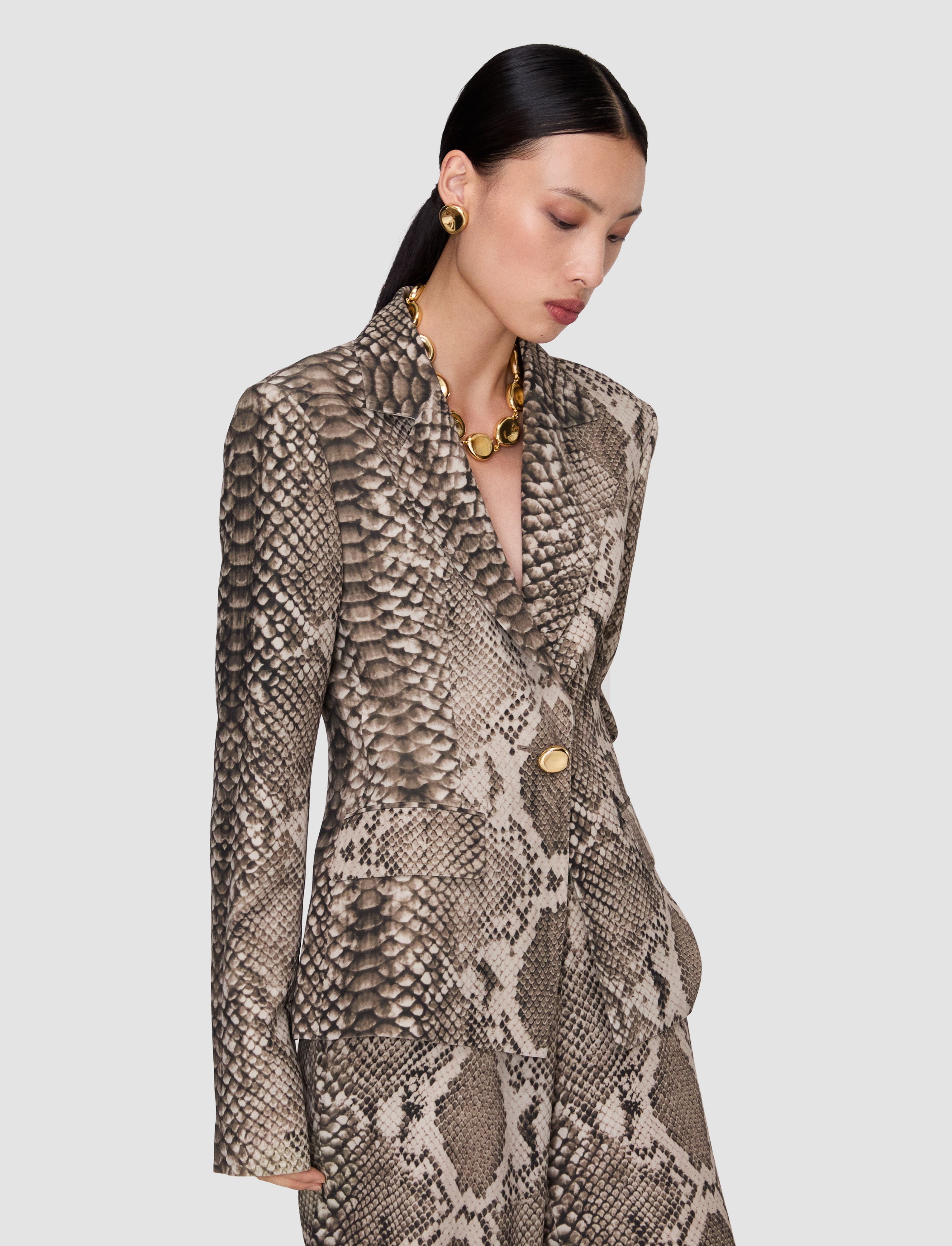 brown-birch-satin-twill-snake-blazer-JOSEPH