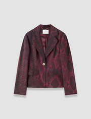 Purple Birch Naia Twill Snake Blazer - Joseph