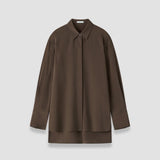 Bold Crepe de Soie Silk Blouse