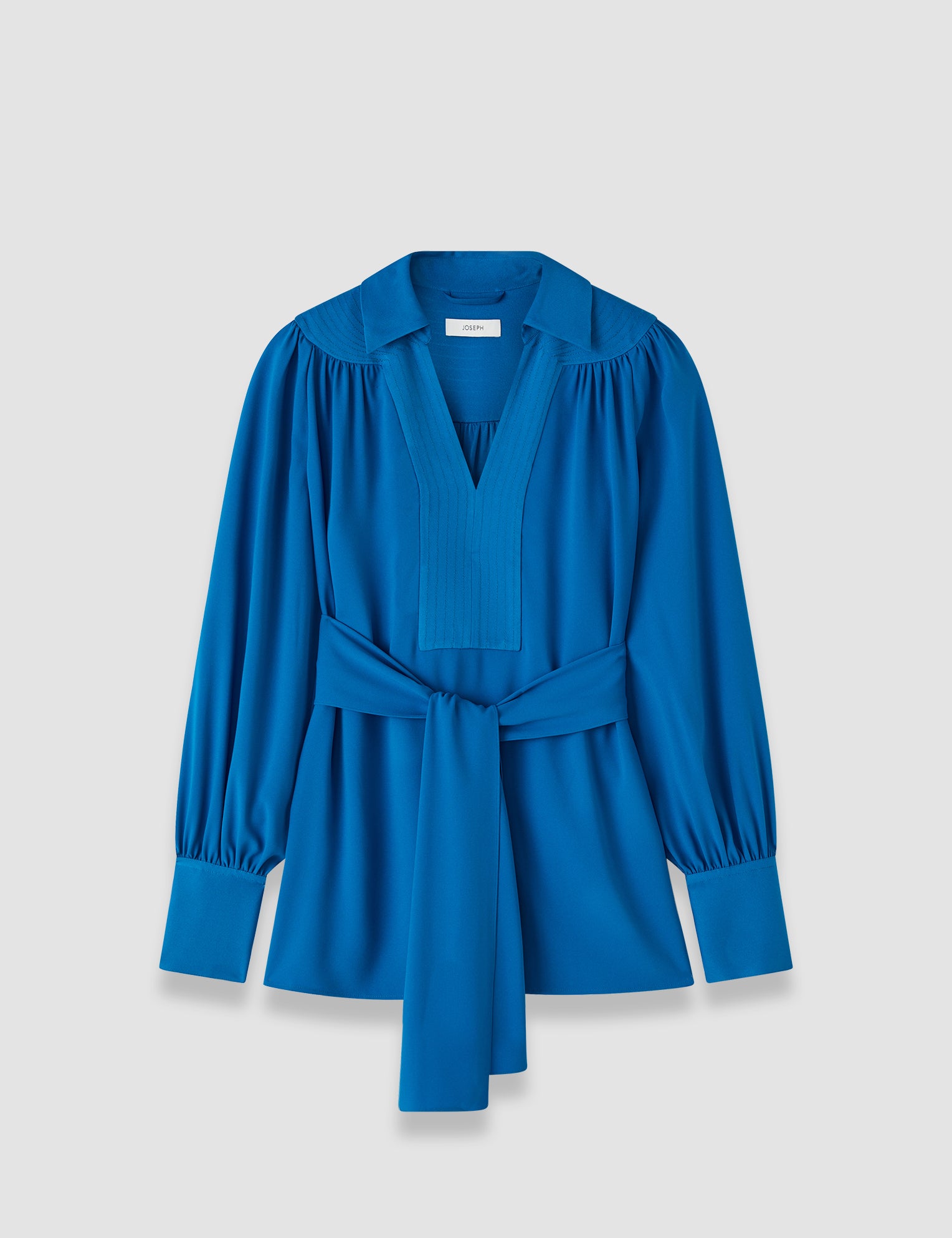 Blue Bou Crepe Blouse - Joseph