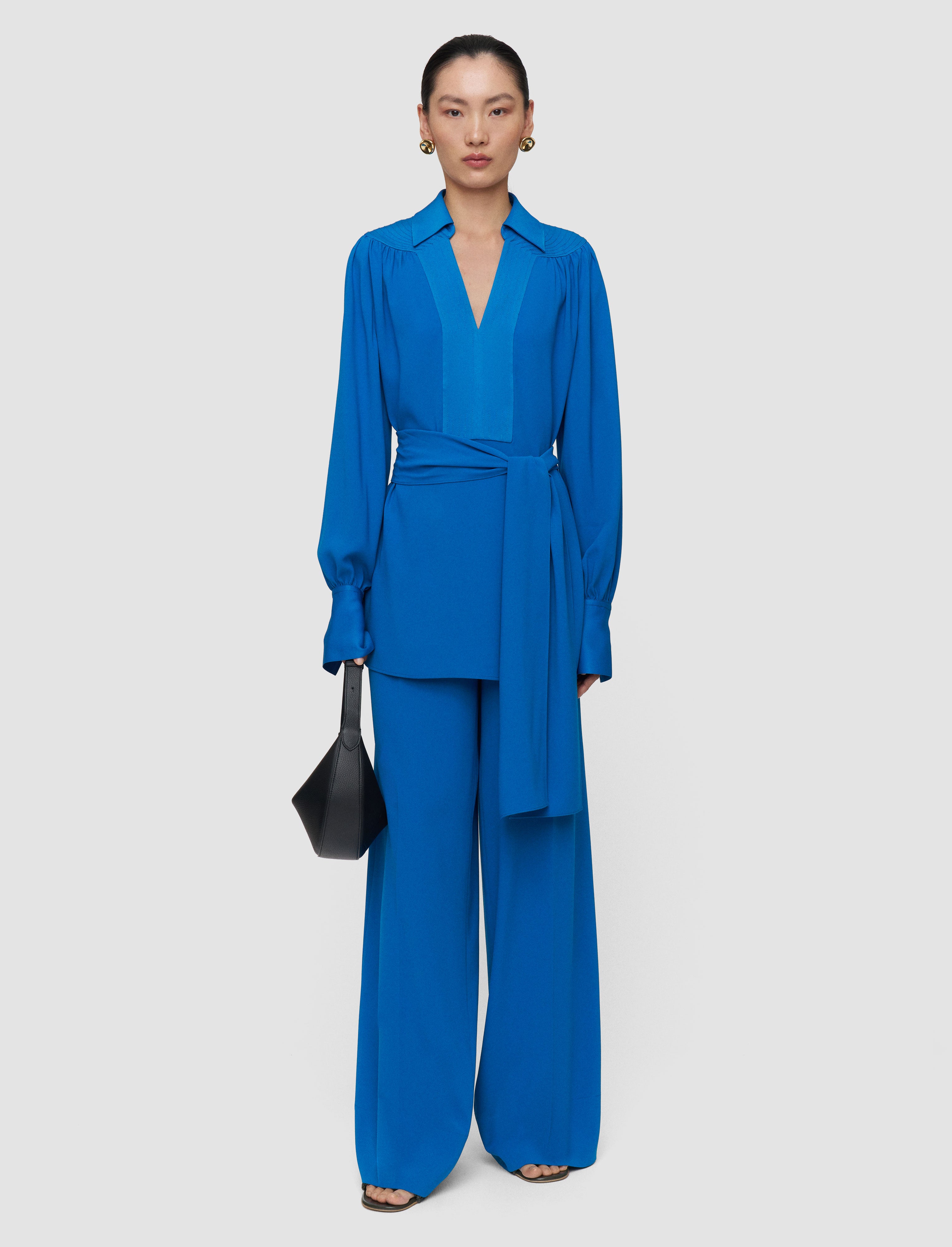 blue-bou-crepe-blouse-JOSEPH