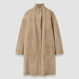 Britanny Reversible Soft Shearling Coat