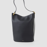 Black Bucket Leather Bag - Joseph