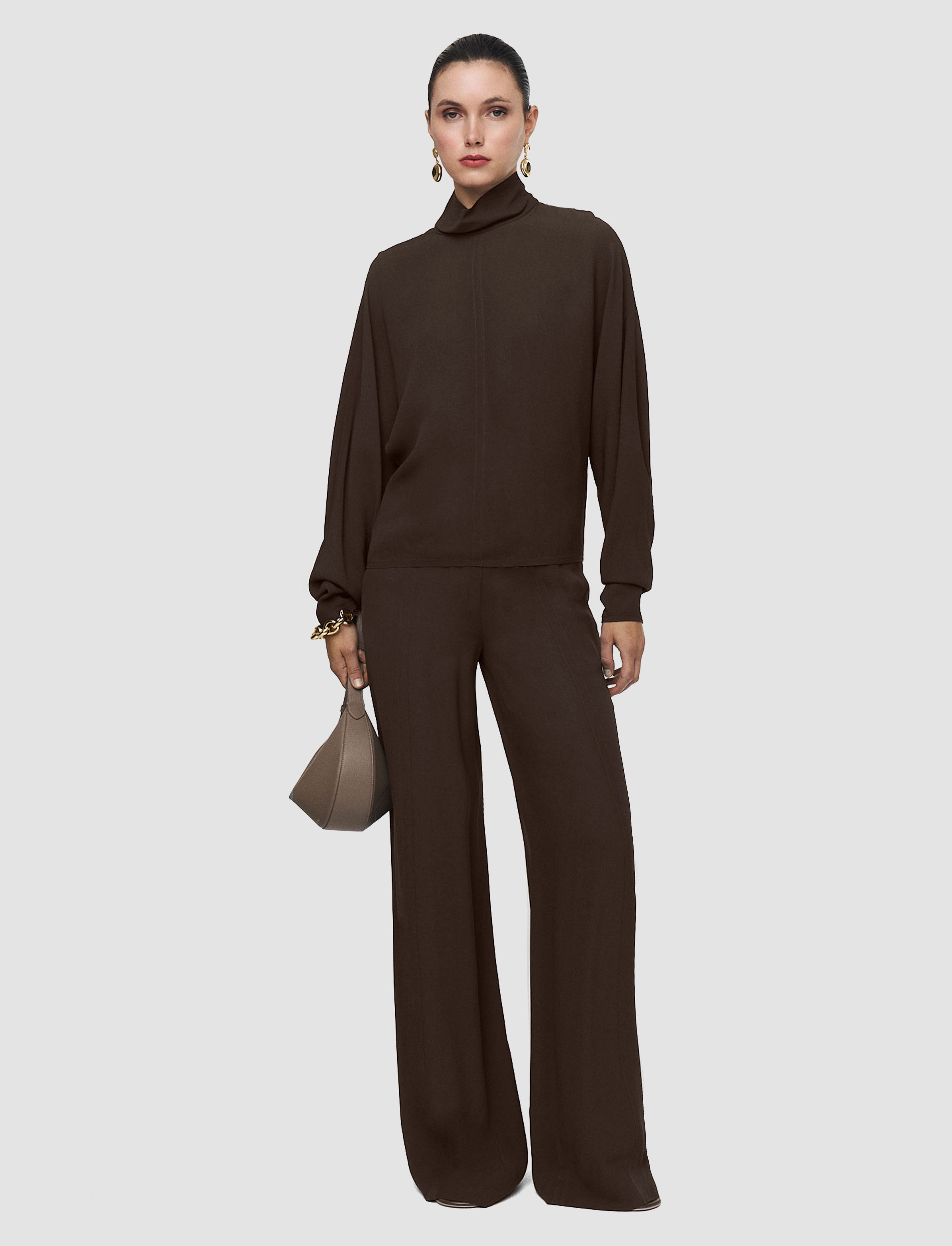 brown-buick-crepe-blouse-JOSEPH