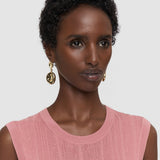 Pink Calife Silk Cotton Rib Vest - Joseph