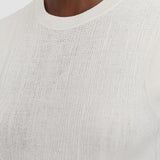 White Calife Silk Cotton Rib Vest - Joseph