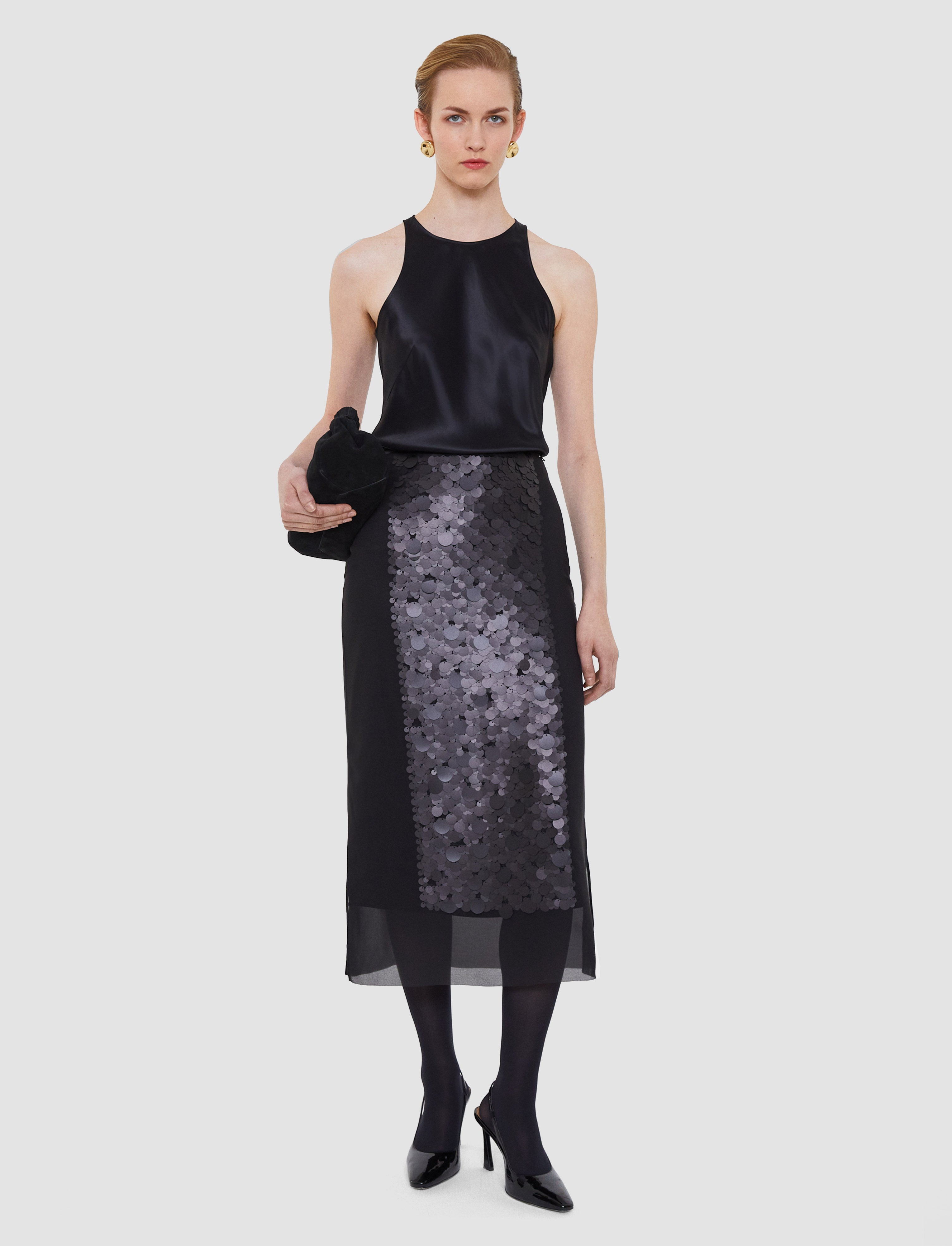 black-cambo-chiffon-sequin-skirt-JOSEPH