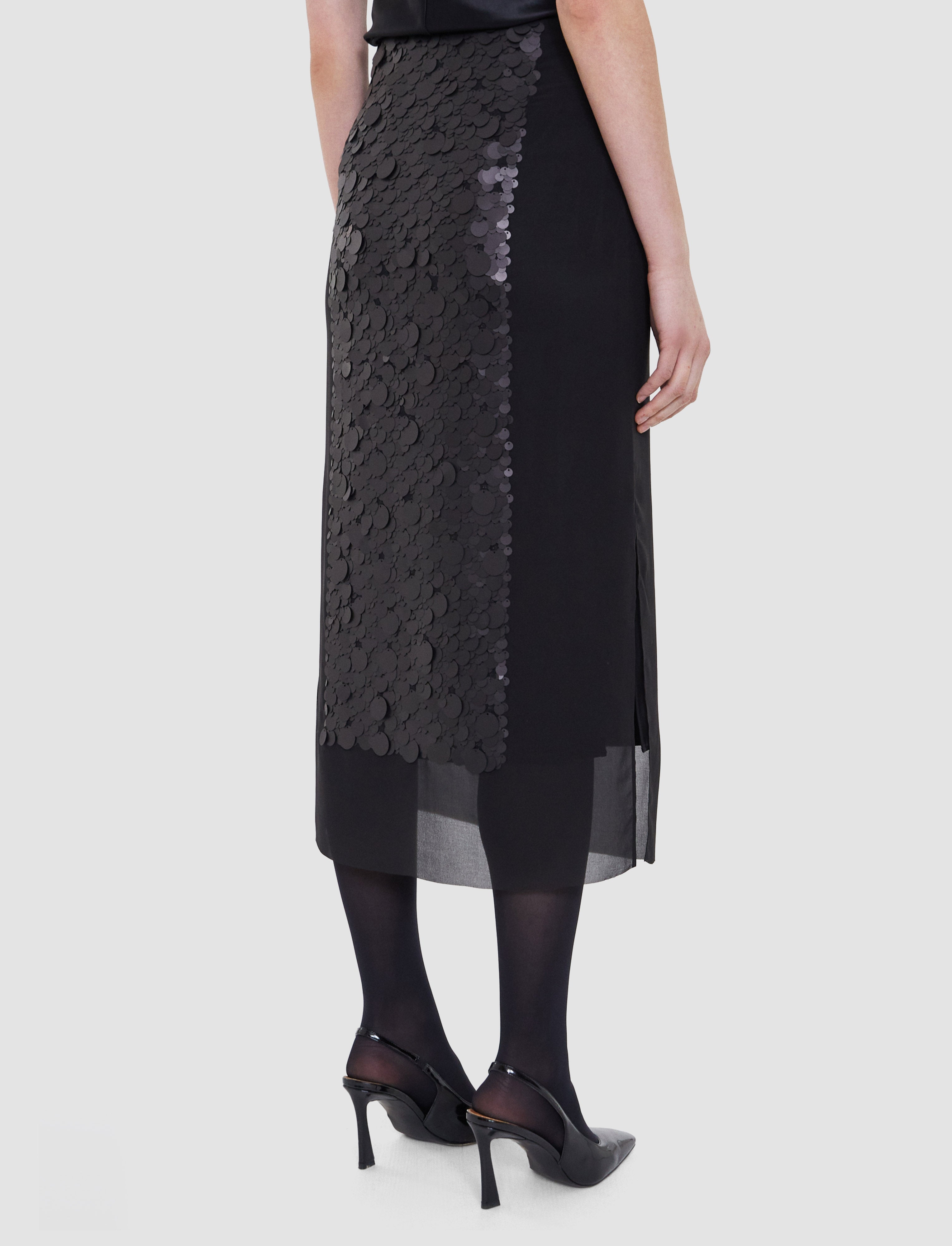 black-cambo-chiffon-sequin-skirt-JOSEPH