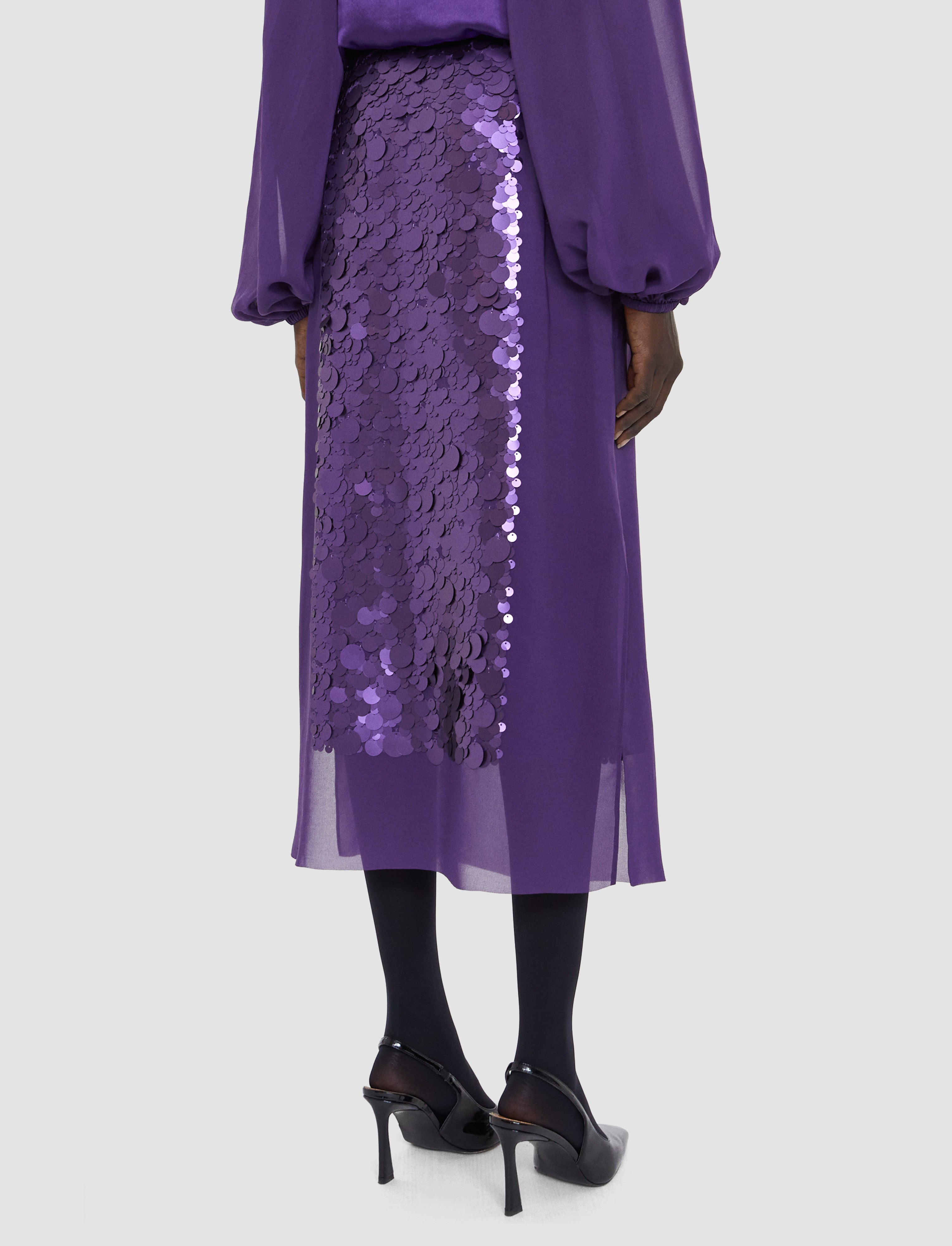 purple-cambo-chiffon-sequin-skirt-JOSEPH