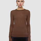 Pull col rond en cashair 
