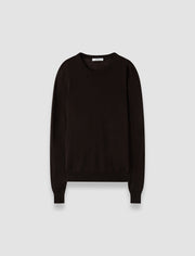 Brown Cashair Round Neck Jumper - Joseph