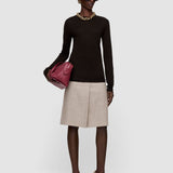 Brown Cashair Round Neck Jumper - Joseph