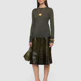 Green Cashair Round Neck Jumper - Joseph
