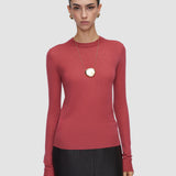 Pull col rond en cashair 