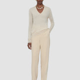 Beige Cashair V Neck Jumper - Joseph
