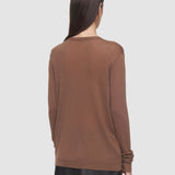 Brown Cashair V Neck Jumper - Joseph