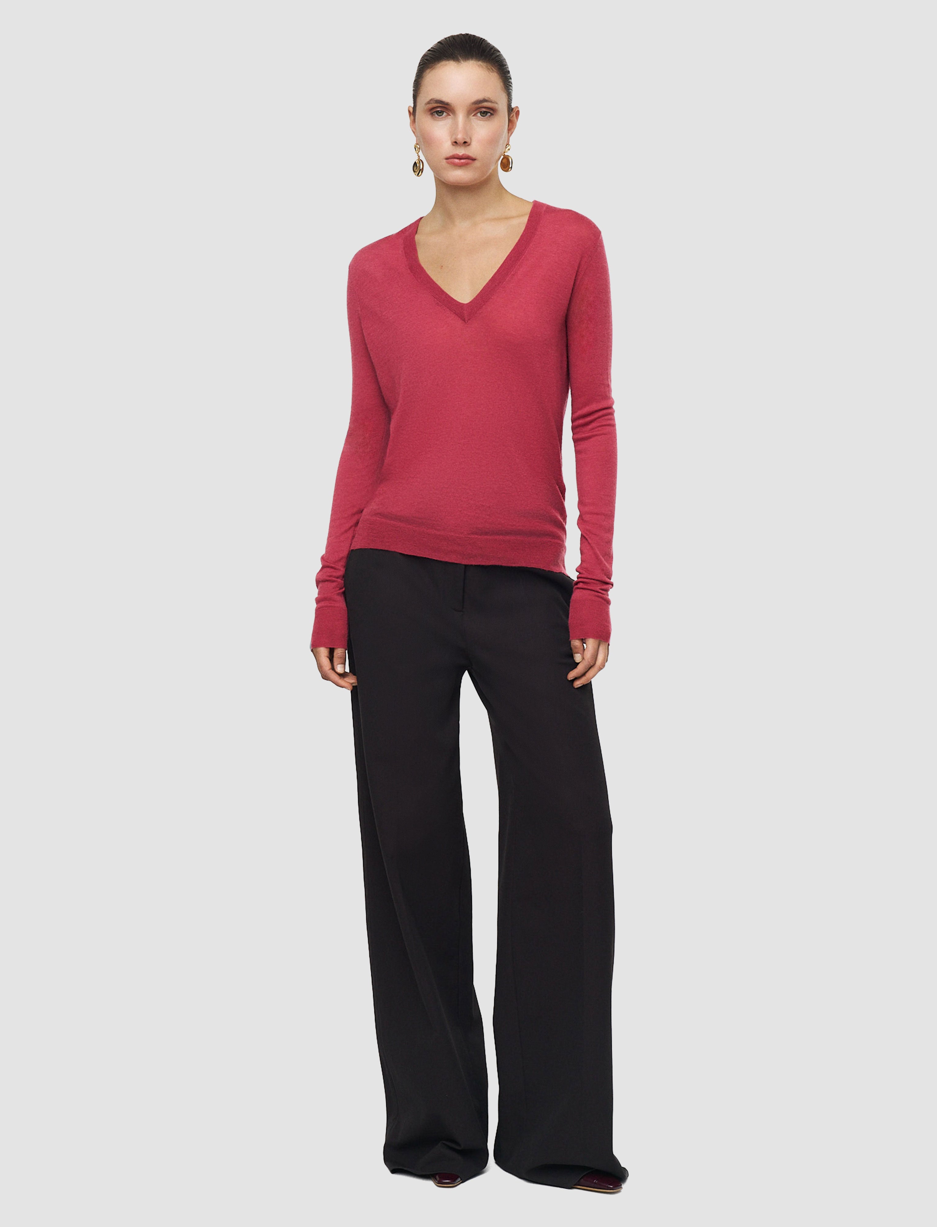 pink-cashair-v-neck-jumper-JOSEPH