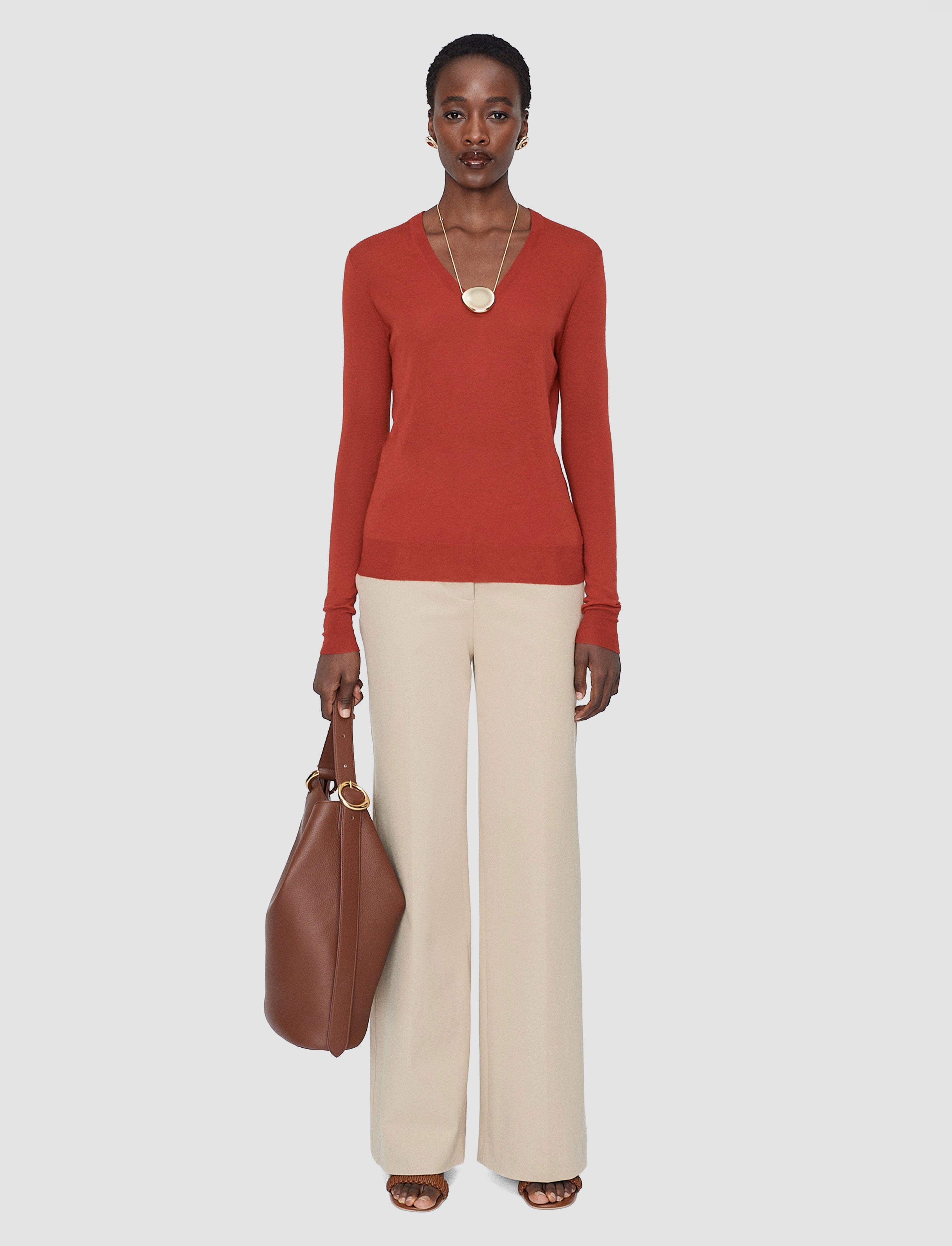 red-cashair-v-neck-jumper-JOSEPH