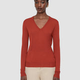 Red Cashair V Neck Jumper - Joseph