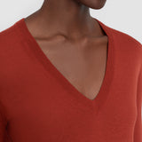 Red Cashair V Neck Jumper - Joseph