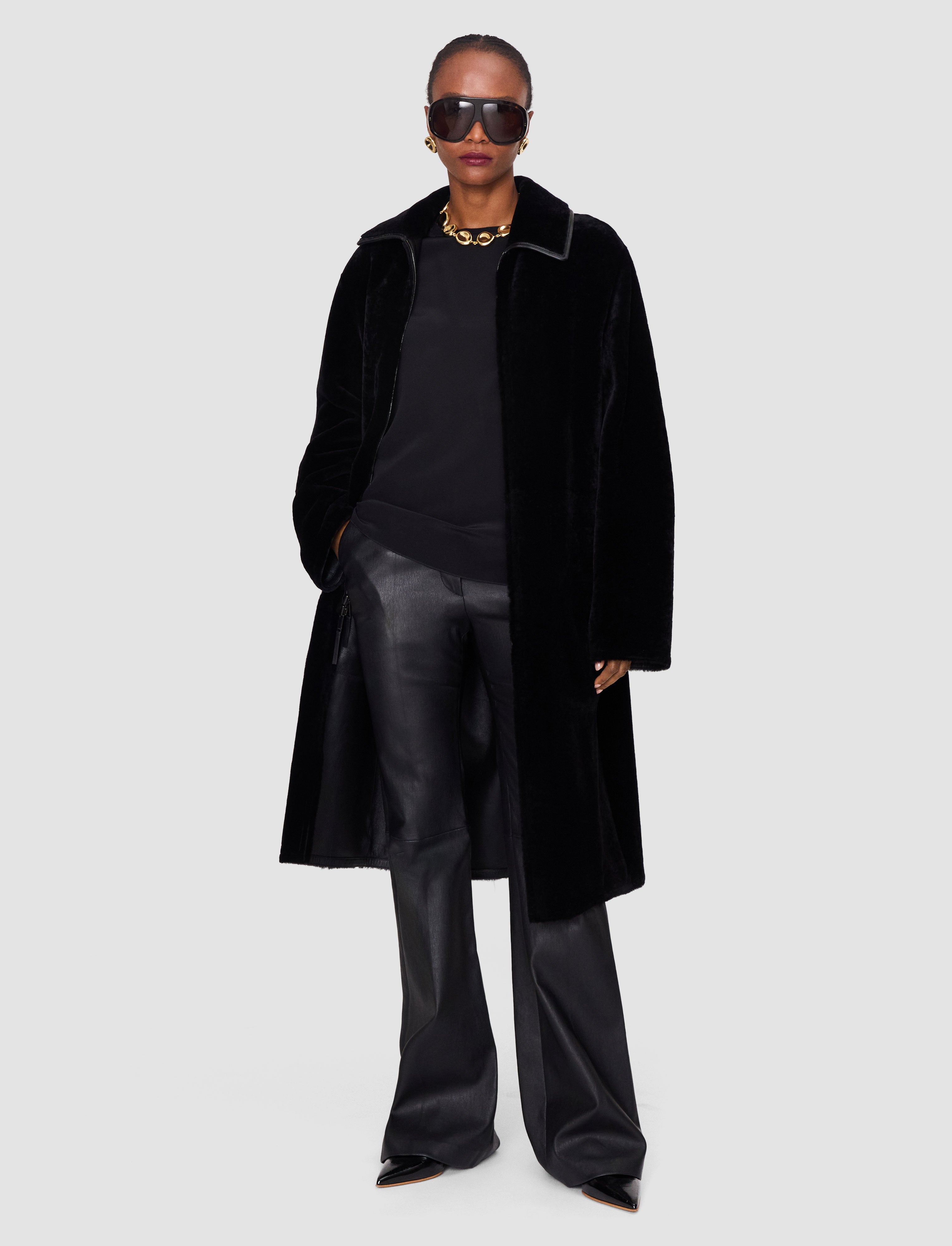 black-caspian-soft-shearling-reversible-coat-JOSEPH