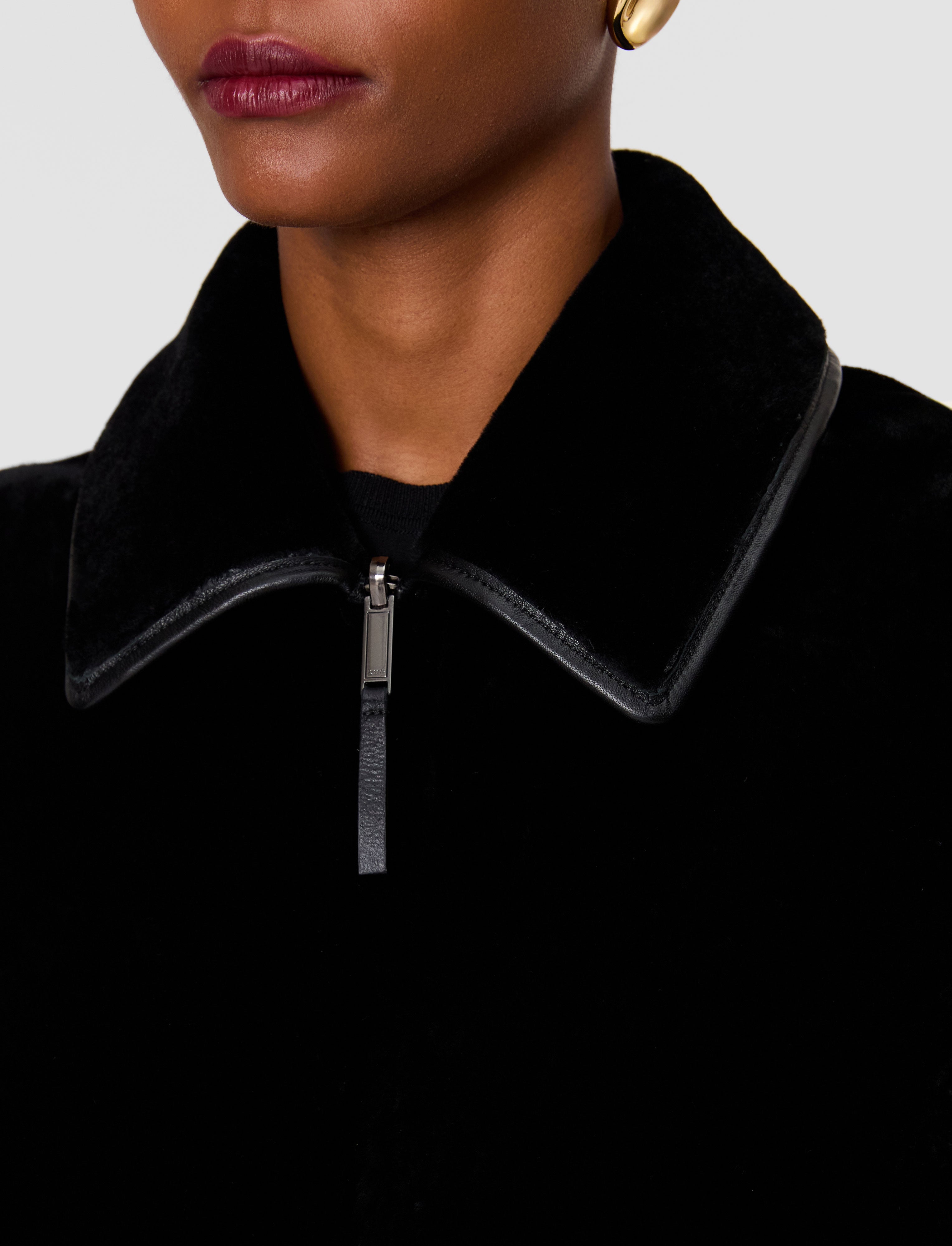 black-caspian-soft-shearling-reversible-coat-JOSEPH