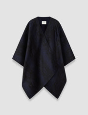Blue Cassidy Double Face Snake Jacquard Scarf - Joseph