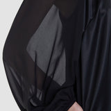 Black Cave Double Satin Blouse - Joseph