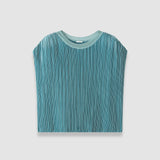 Cedre Pleated Satin Top