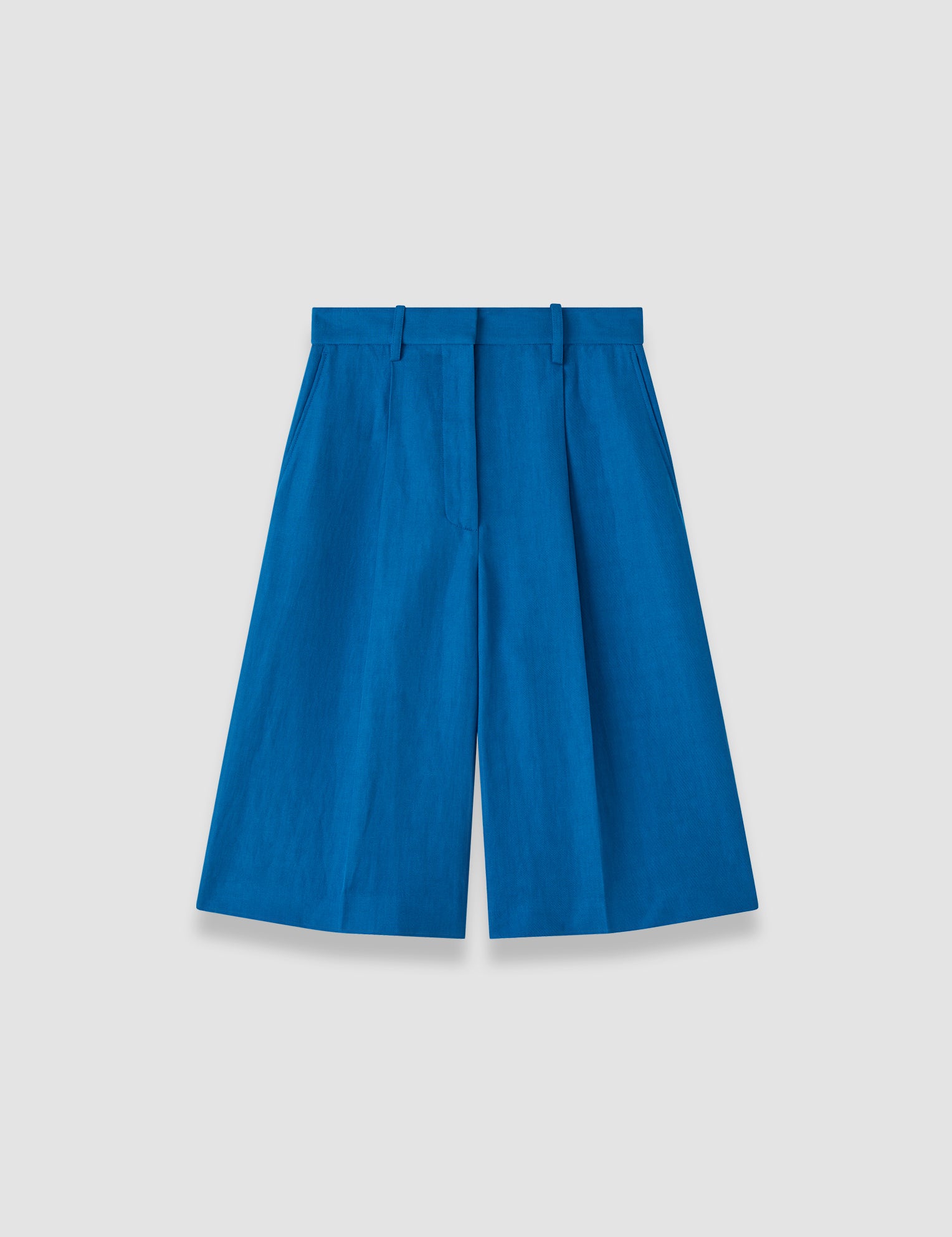 Blue Centa Linen Blend Shorts - Joseph